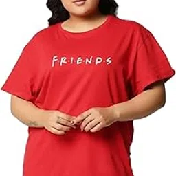 bewakoof Women Cotton Letter Print Relaxed Fit T-Shirt-picture-12