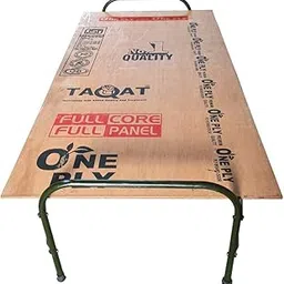 AARAM CHARPAI UDYOG Smart Plywood Folding Bed for Sleeping Strong Round Metal Frame Cot Khat Paint Finish Space Saving Portable & Engineered Wood Platform 6 Leg Supports Size 3 X 6 ft | 36 X 72 inch-picture-40