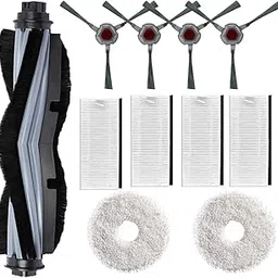 Replacement Accessories Kit for Yeedi Mop Station Pro Robot Vacuum Include 1Main Brush 4 Side Brushes 4 Filters 2 Spin Mopping Pads Parts (11 Pack)-image-30