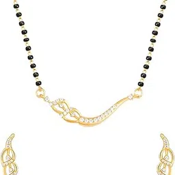 giva 925 Silver Golden Match Made In Heaven Mangalsutra Set|Gift for Girlfriend| With Certificate of Authenticity and 925 Stamp | 6 Months Warranty*-picture-29