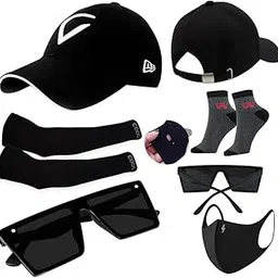 Acrylic VIRAT Cap Baseball Sport Cap Men's Baseball Head Hat Stylish All Sports Caps with Adjustable Strap Pack of 5-image-61