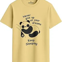 amazon brand - anarva Men’s Cotton Printed Crew Neck T-Shirt | Casual Short Sleeve Graphic Tee-picture-54