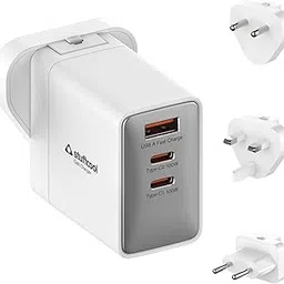 Stuffcool Nomad II 100W GaN Charger PD PPS Supports Super Fast Charging 2.0 Charges MacBook, Laptop, Smartphone, DSLR, Gaming Console, with Exchangeable EU, USA and UK pins Works with 150+ Countries-picture-29