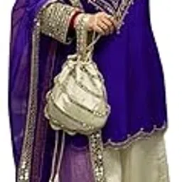 kanakfab WOMEN'S new Stiched suit,Ethenicset (SF-24177-XXL SIZE Silver XXL)-picture-24