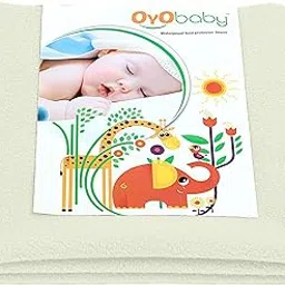 OYO BABY Water Resistant Bed Protector Baby Dry Sheet with Ultra absorbance -X-Large(200 cm X 140 cm), Ivory-picture-12