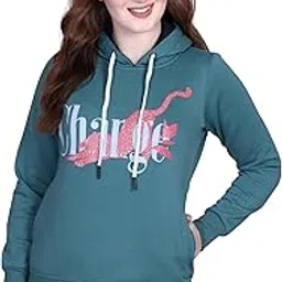 d g divine girl DG Divine Girl Women’s Printed Hoodie Sweatshirt | Winter Wear Fleece Cotton Fabric | Full Sleeves Casual Hooded Pullover for Girls & Women...-picture-12