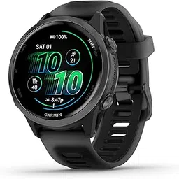 Garmin® Forerunner® 570, 42mm, Advanced GPS Running and Triathlon Smartwatch, AMOLED Display, Training and Recovery Features, Slate Gray Aluminum with Translucent Black/Black Band-picture-11