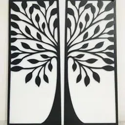 Vintage Craft Decorative Wall Art MDF Wooden Wall Hanger for Living room, Bed Room, Office Tree Without Size 12x12 INCH-picture-14