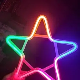Multicolor Star Neon Light – Neon Led Star Light Multicolor. for Christmas, Decoration, Events, Gifting, Bedroom Lighting. Waterproof Lighting. High Brightness.-picture-49