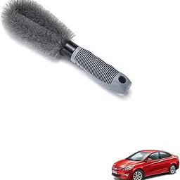 Kozdiko Car Alloy Wheel Brush Hub Clean Wash Useful Rim Brush for Hyundai Verna Fluidic 4S-image-86