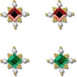 comet busters Handcrafted Non Piercing Ear Stickers Self Adhesive Earring Earstuds Stick Ons (ES01-4)-picture-32