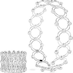 peora Cubic Zirconia Studded Fancy Bracelet Cum Ring Jewellery for Women & Girls-picture-13
