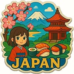Deep Print Acrylic Fridge Magnet Country Theme with Sparkle Effect | Decorative Souvenir Magnet for Refrigerator | Unique Travel Gift (Japan)-picture-30