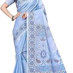 ratan Pure Cotton Printed Mulmul Saree for Women with Blouse Piece-picture-45