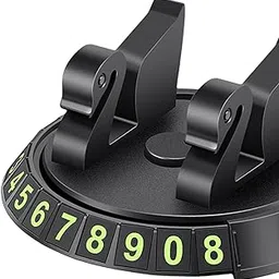 Merishopp 2 in 1 Temporary Parking Card Number Plate Car Phone Holder for Parking Style D-picture-47
