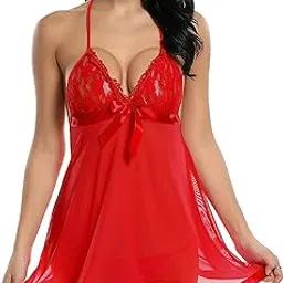 phwoar Lace Mesh Lingerie Sexy Babydoll Chemise Backless Sleepwear Nightwear-picture-22