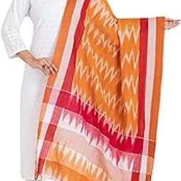 durga handlooms Sambalpuri Ikkat Print Pure Cotton Dupatta-picture-26