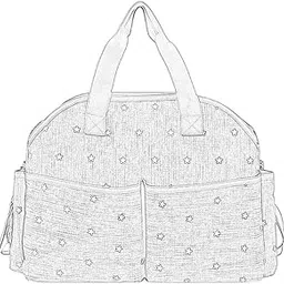 atorse ATORSE® Diaper Tote Handbag Stylish Shoulder Bag for Travel Bottle Baby Shower Gifts Gray-picture-21