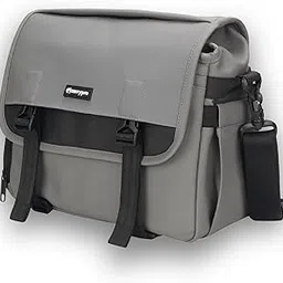 CarryPro Shockproof Camera Bag for DSLR/SLR - Water-Resistant Camera Sling Bag with Padded Compartment for Drone & Tripod, Multiple Pockets & Quick Release Buckles, 6L fits 14inch Laptop, Peanut-picture-25