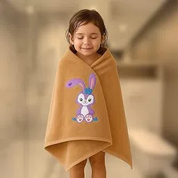 Comforic Microfiber Kids Bath Towel for Boys & Girls | Ultra Soft Quick Dry Baby Towel | Lightweight Newborn Bath Towel | 70x140cm (Brown)-picture-25