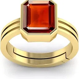 apsstone 7.25 Ratti 6.00 Carat Natural Gomed Hessonite Stone Astrological Gold Plated Ring Adjustable for Men and Women {Lab - Tested}-picture-40