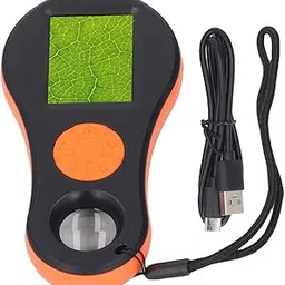 500X Magnifying Glass Digital Magnifier, Portable Handheld Microscope with 2in Screen, Eye Protecting LED Light, 12 Language Support, 4X Zoom Adjustment-picture-12