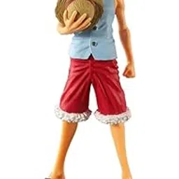 Tinion|| One Piece Collectible Monkey D Luffy Straw Hat Luffy Model Blue Coat Action Figure (Height-16Cm)-picture-42