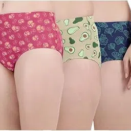 silky diva Women's High Coverage Super Combed Cotton Mid Waist Hipster | Printed Panties for Women | Lingerie Panties Briefs Underwear Panty Innerwear-picture-40