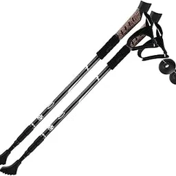 club bollywood CLUB BOLLYWOOD 2pcs Folding Trekking Walking Hiking Sticks Poles Camping Cane Bag Black-picture-13