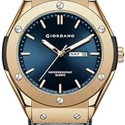 giordano Casual Analog Watch for Men with Leather Band, Day-Date Function and Quartz Movement-picture-47