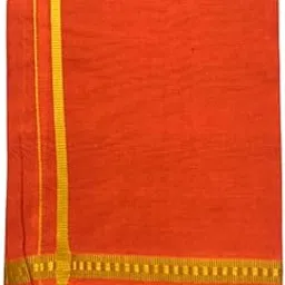 greyten Color Cotton Dhoti with Color Border for Men - 2 Meters-picture-39