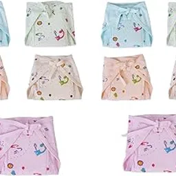 BREEZEWAY New born Baby Cloth Diapers cushioned Cotton Cloth Nappies, Extra Padded, cushioned- Extra Absorbent, Adjustable Washable Reusable nappies (0-6 Month Toddlers, 10)-picture-11
