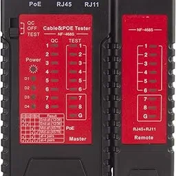 ELBME® Fiber Optic Cable Tester NF-468S Cable Continuity Tester LAN Network Cable Telephone Wire Tracker Check RJ11 RJ45 Wiring Detector Tool Kit Versatile, High Precision Tools-picture-10