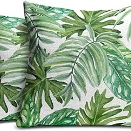 Jute Fabric Printed Decorative Throw/Pillow Covers, Cushion Covers for Living Room, Bed Room, Sofa,Chairs Pack/Set of 2 (Multicolour, Size 12 x 12 Inches)-image-69