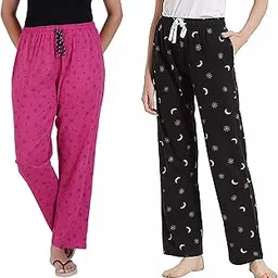 mnop Women's Premium Cotton Pyjama Pant With Pockets-picture-50