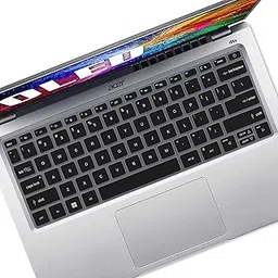 iFyx Silicone Keyboard Skin Cover for Acer Aspire 3 Spin A3SP14-31PT, Spin 3 14” SP314-55N (2023) Keyboard Protector (Black)-picture-29