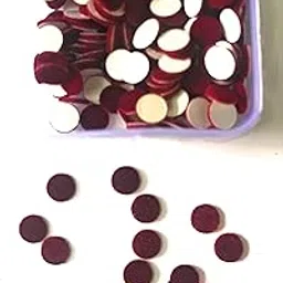 kalpana bindi Maroon Round Sticker kumkum | Size - 1 | (Pack of 12)-picture-47