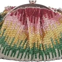 swisni Multicolor multicolor rainbow style batua bag II Women's Traditional Designer Clutch For Women & Girls II BATUA BAGS-picture-50