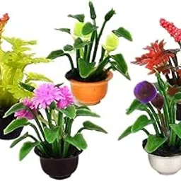 MYADDICTION H35pcs Mini Garden Flower Pot Plant Doll House Miniatures Accessories 1:30-picture-22