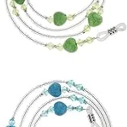 saz dekor 2 Pieces Anti Slip Eyeglass Cord Holder Necklace Sunglass Neck Strap Chain |Sunglass For Woman With Storage Box, Trending, Stylish & Durable Sunglasses, Lightweight Large Frame for Woman|-picture-26