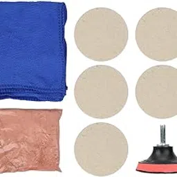 Glass Polishing Kit, Yctze 100g Cerium Oxide Powder Polish Kit for Car Windscreen Glass, Restores Scratched, Removes Blade Damage, Scuffs and Water Deposits-picture-28