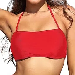 shekini Women High Waist Side Cut Two Piece Bandeau Swimsuit-picture-16