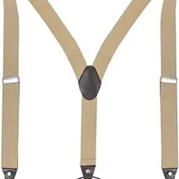 Men's Elastic Suspenders with 4 Metal Hooks Adjustable Trousers Braces for Adults-image-0