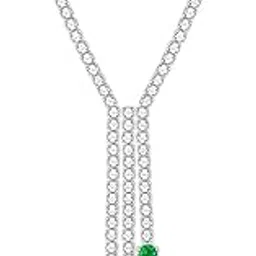 giva 925 Silver Green Lariat Necklace| Pendant to Gift Women & Girls | With Certificate of Authenticity and 925 Stamp | 6 Months Warranty*-picture-11