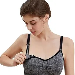 brachy Womens Seamless Sleep Nursing Bra,Breastfeeding Maternity Bra with Remove Bra Pads-picture-32