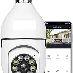 GREENEYE TECHNOLOGY CCTV Camera Series 1080p HD Bulb Light Wireless IP Camera,Fish Eye 360 Degree Panoramic Mini Lamp IR CCTV Home Security Camera (Cloud Camera) White-image-75