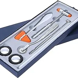 DIALDRCARE Neurological Reflex Medical Hammer 5 Piece Set (Silver)-picture-17