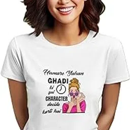 styleence Filmy Tshirt-GHADI Printed Women Round Neck Half Sleeve Cotton T-Shirt-picture-22