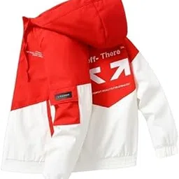 Men's Winter Puffer Jacket | Hooded, Padded Bomber Jacket for Men | Standard Length, Full Sleeve, Warm & Stylish Winter Wear (Red White - L)-picture-26