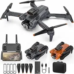 Drone with Dual 4K Camera for Adults | WiFi FPV RC Quadcopte| Live Video, Altitude Hold, 360° Flip, Headless Mode, One Key Takeoff & Carry Case for Kids and Adults. A19-image-54